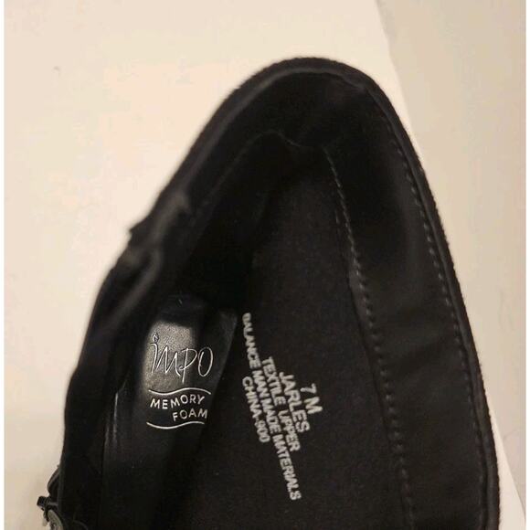 Impo Jarles Ankle Silver Black Houndstooth Sequin Booties/Boots Zip Size‎ 7 M - Picture 7 of 9